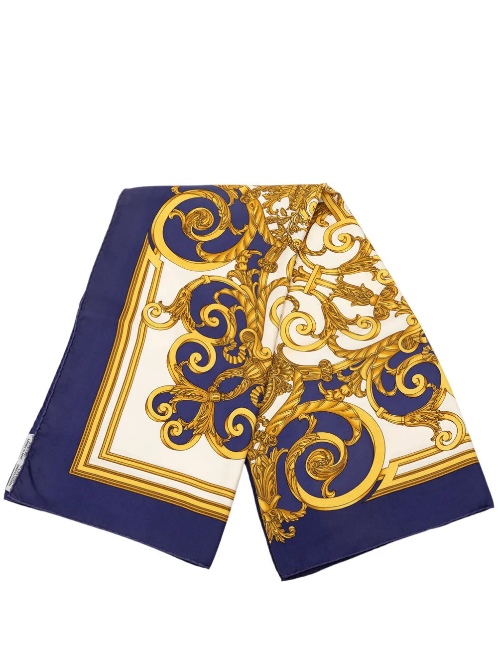 Hermès Pre-Owned 20th Century Les Tuileries Silk Scarf 90 scarves - Blau