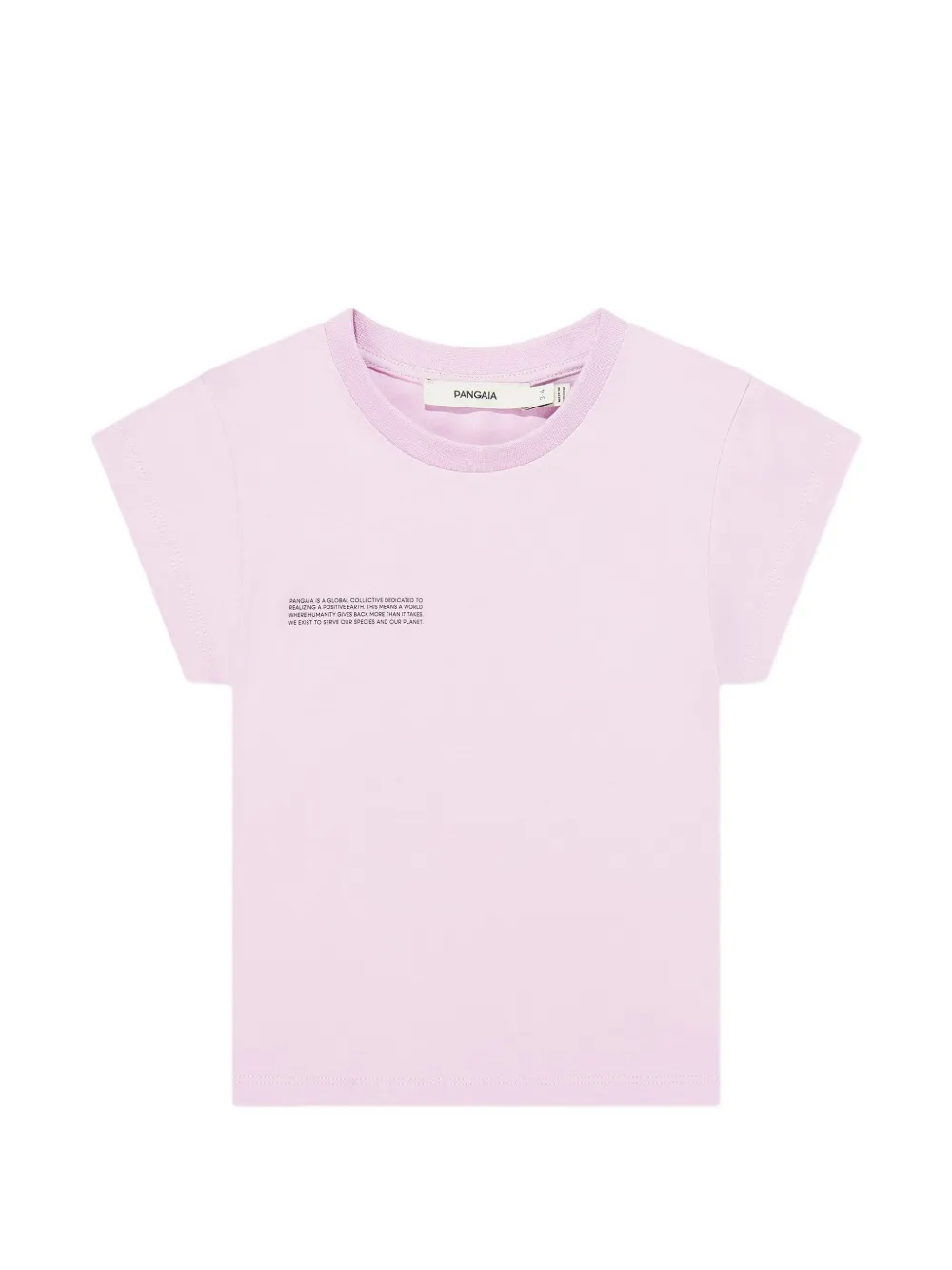 Pangaia Kids logo-print T-shirt - Rosa