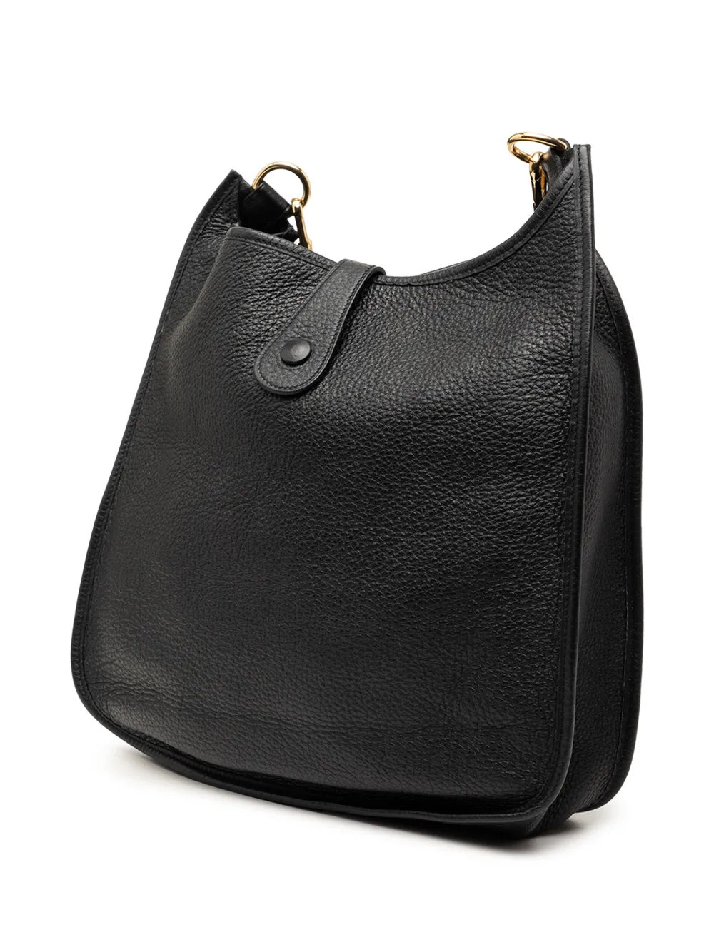 Hermès Pre-owned 2003 Clemence Evelyne I PM Crossbody Bag in Black, view 3