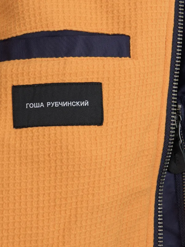 GOSHA RUBCHINSKIY Padded Hooded Bomber Jacket | Blue | FARFETCH