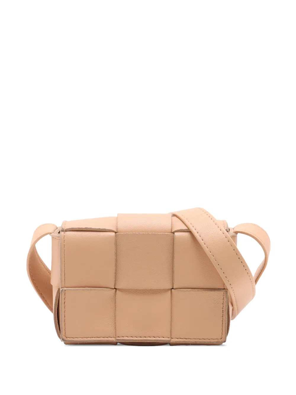 Bottega Veneta Pre-Owned 2012-2026 Candy Nappa Intrecciato Cassette crossbody bag - Marrone