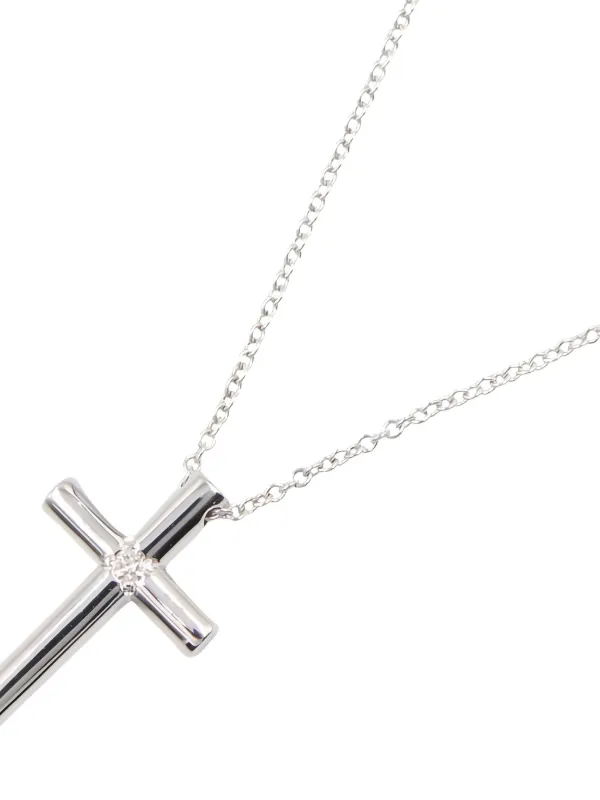 Tiffany & Co. Pre-Owned 2010s ダイヤモンド クロス ネックレス