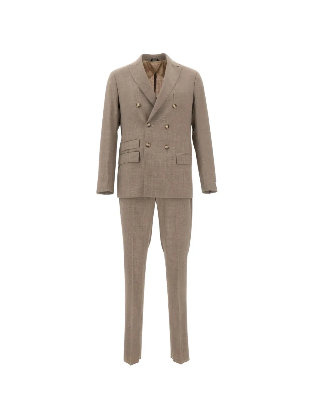 Ungaro double-breasted peak-lapel suit - Toni neutri