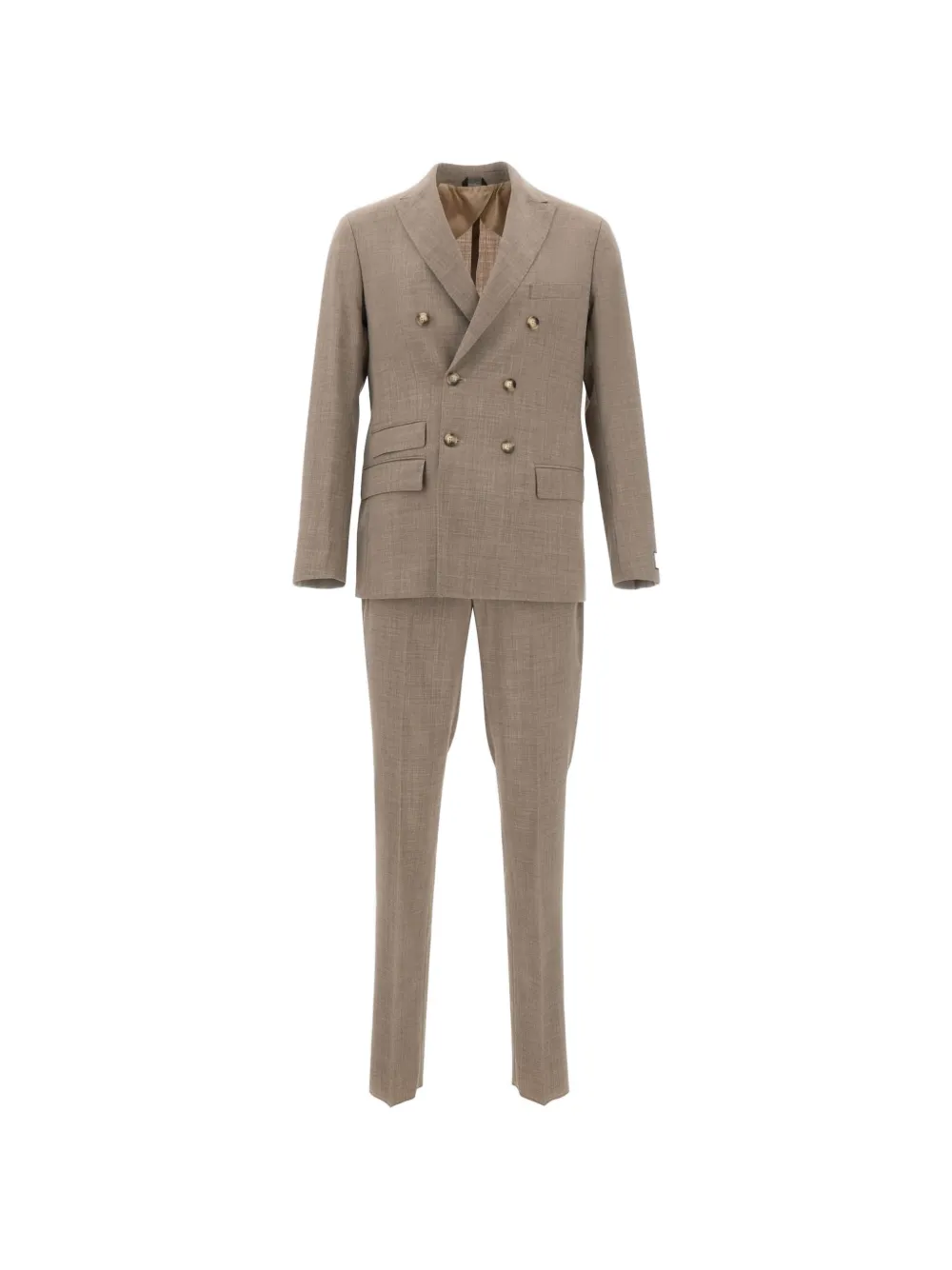 Ungaro double-breasted peak-lapel suit - Toni neutri