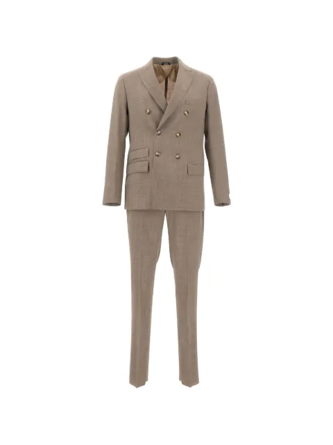 Ungaro double-breasted peak-lapel suit
