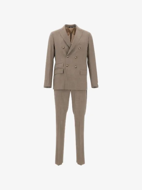 Ungaro double-breasted peak-lapel suit
