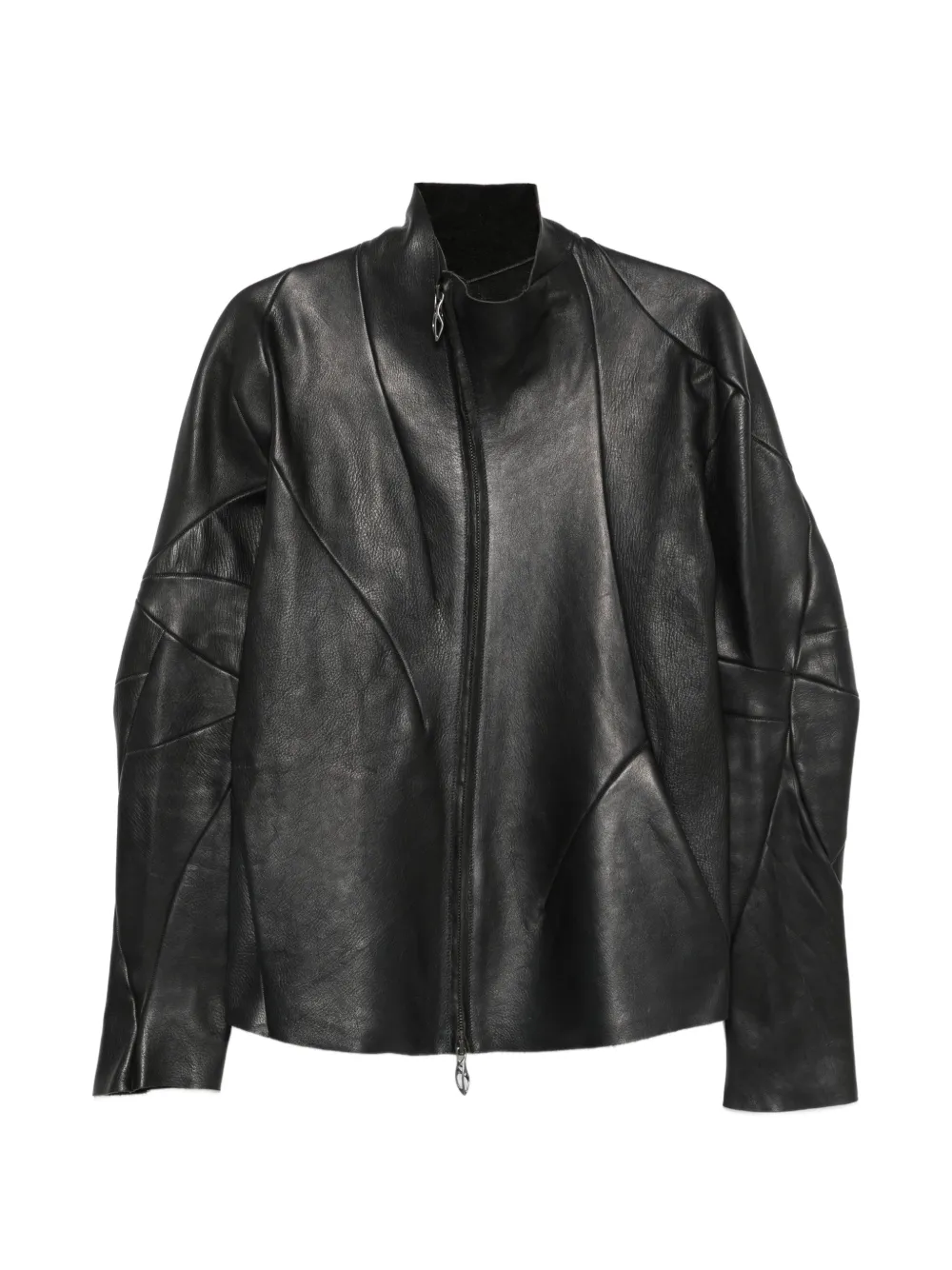 Leon Emanuel Blanck Distortion leather jacket - Schwarz