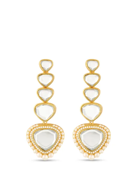 ISHARYA Sheesh Mahal crystal-embellished earrings