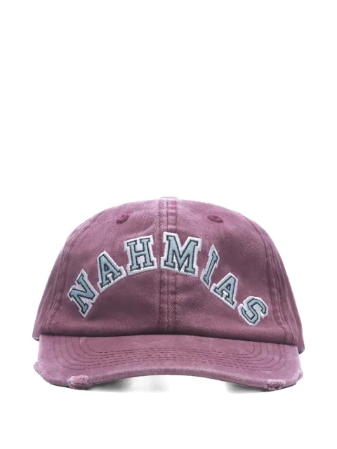Nahmias logo-appliqué cap