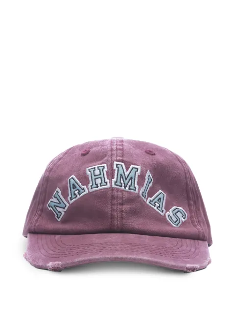 Nahmias logo-appliqué cap