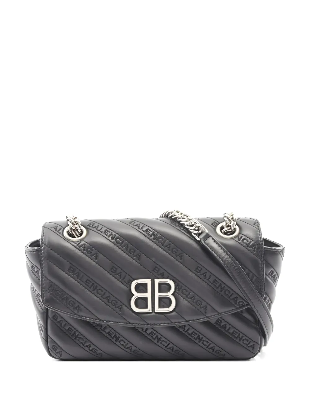 Balenciaga Pre-Owned 2010s BB-logo shoulder bag - Nero