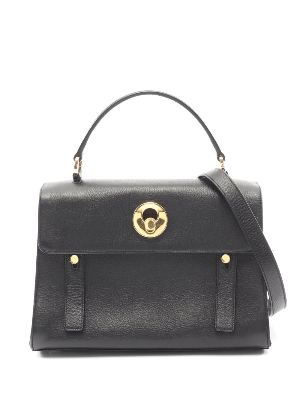 Saint Laurent Pre-Owned 2010s Muse leather tote bag - Black
