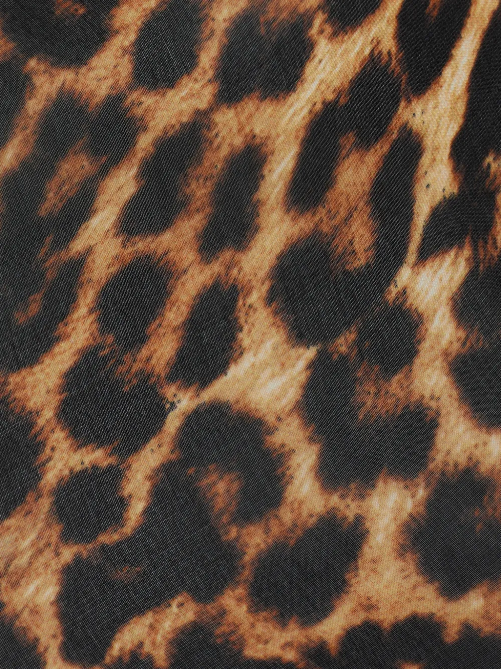 Maison Close Safari mini-wikkelrok met luipaardprint Bruin