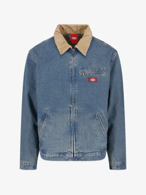 DICKIES corduroy-collar denim jacket