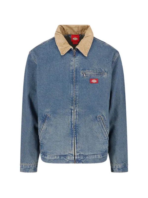DICKIES corduroy-collar Denim Jacket | Blue | FARFETCH