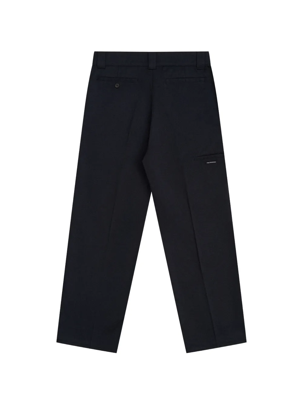 GOSHA RUBCHINSKIY logo-label straight-leg Trousers | Blue | FARFETCH