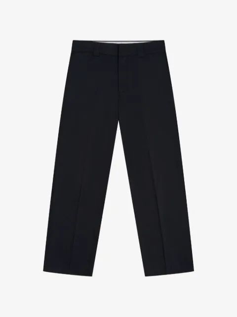 GOSHA RUBCHINSKIY pantalones rectos con etiqueta en logo
