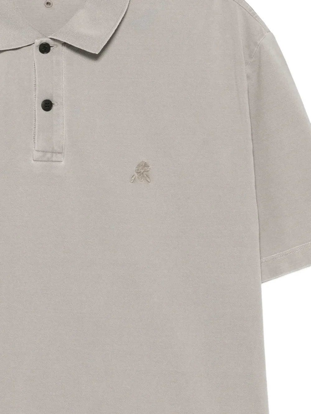 Premiata Poloshirt met geborduurd logo Grijs