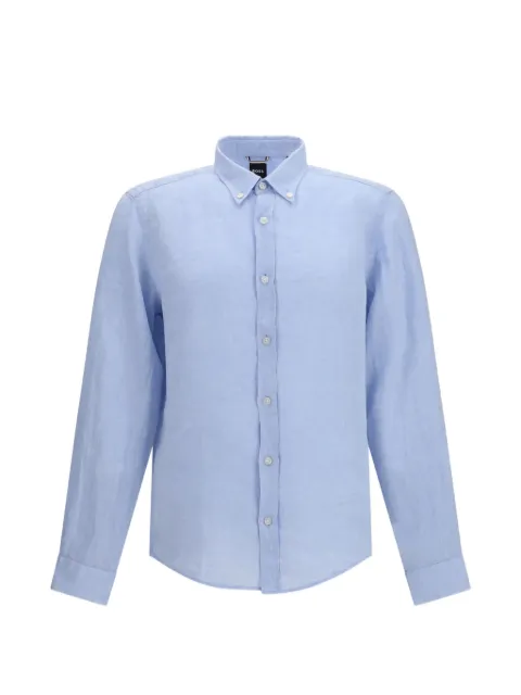 BOSS Liam button-down linen shirt
