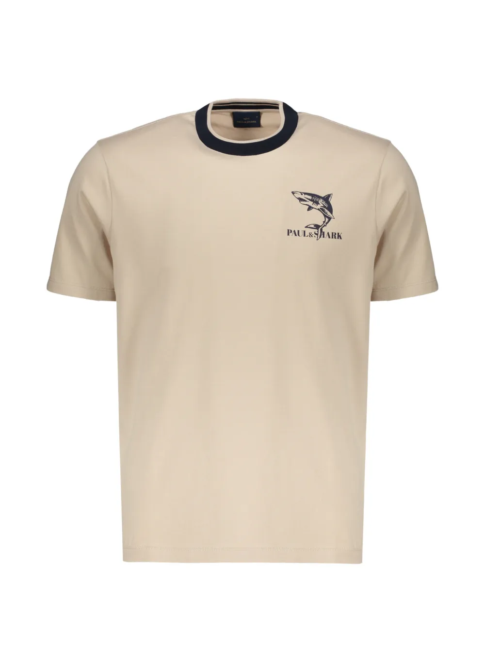 Paul & Shark logo-print crew-neck T-shirt - Toni neutri