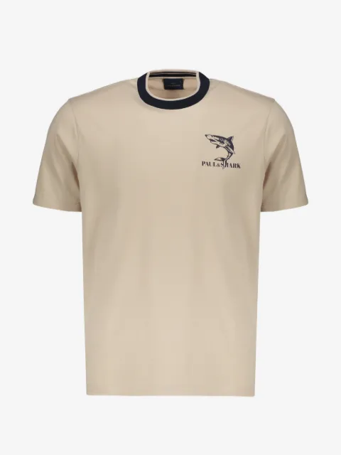 Paul & Shark playera con cuello redondo y logo estampado