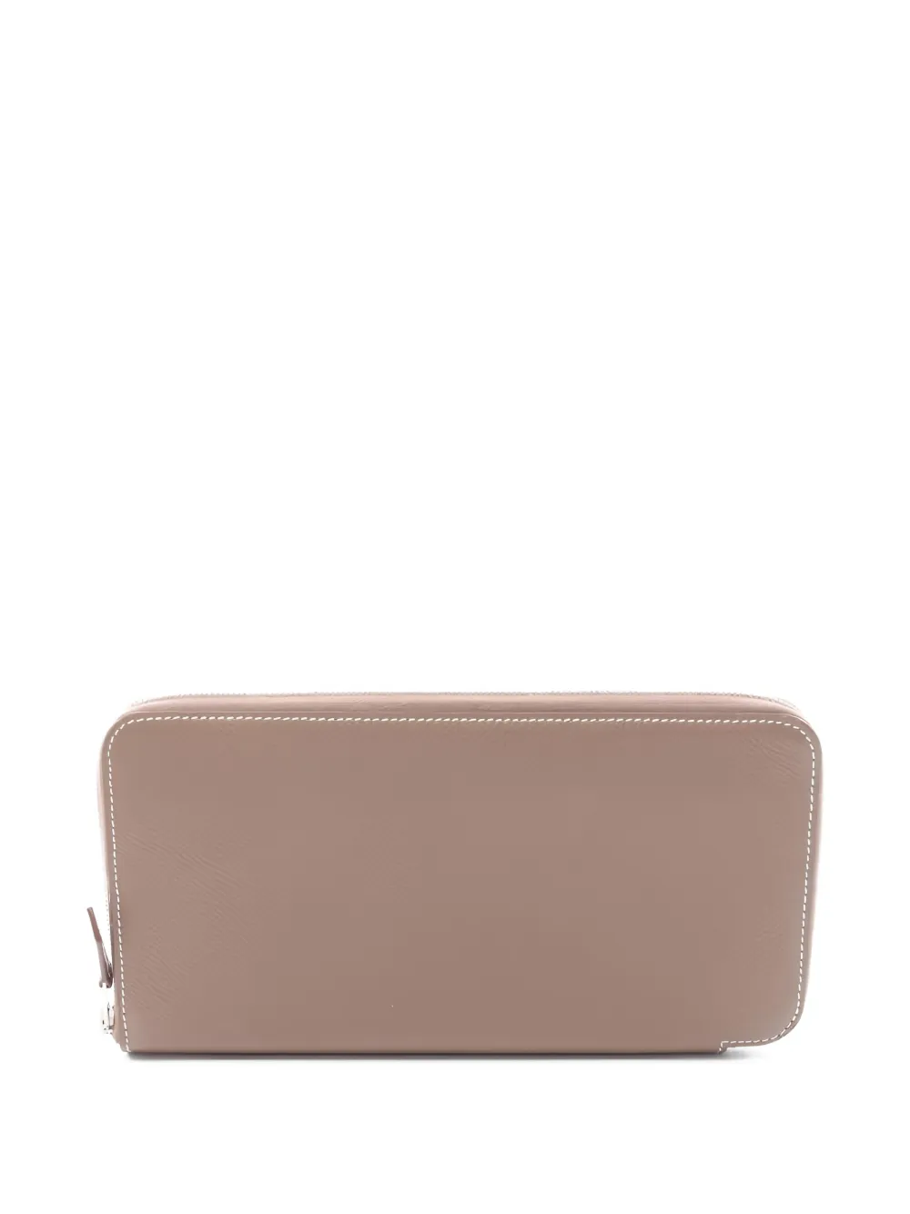 Pre-owned Hermes 2019 Azap Long Wallet In Neutral