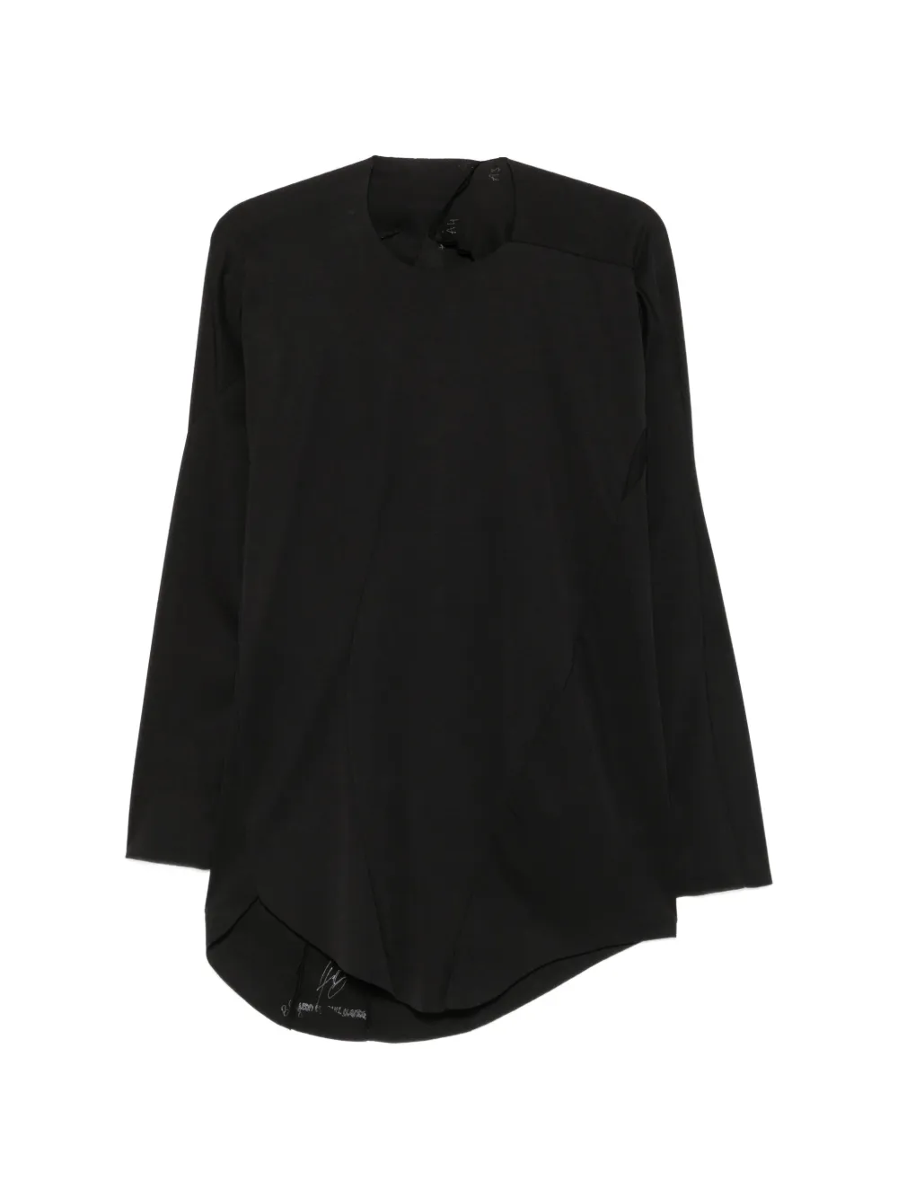 Leon Emanuel Blanck Distortion curved-hem T-shirt - Nero