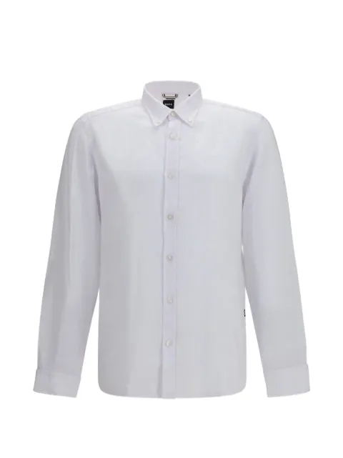 BOSS button-down linen shirt