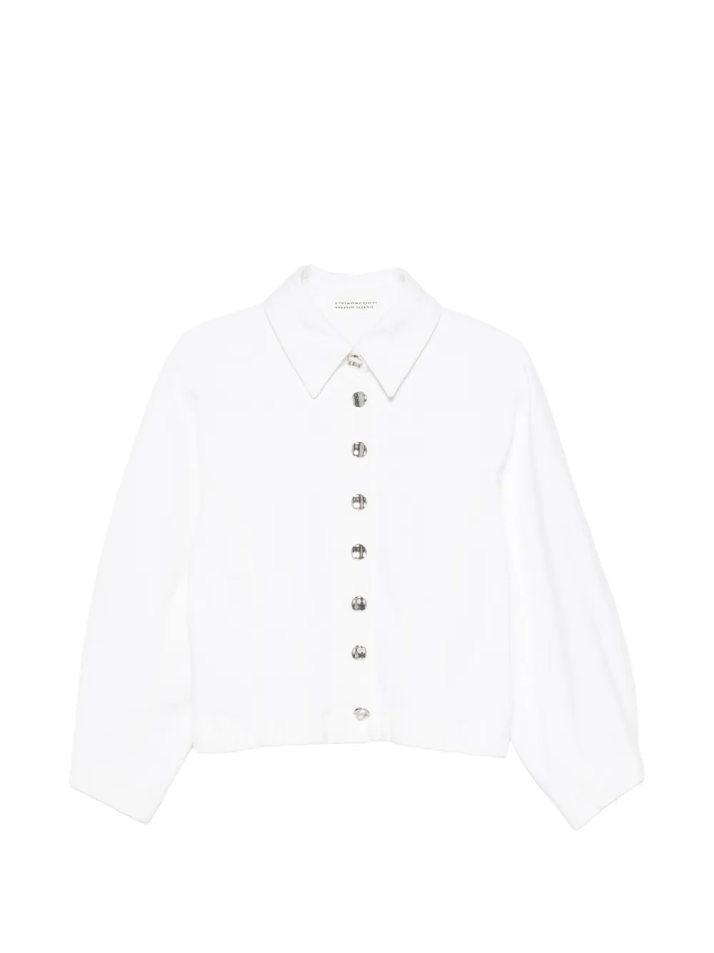 Liviana Conti button-up denim jacket - Weiß