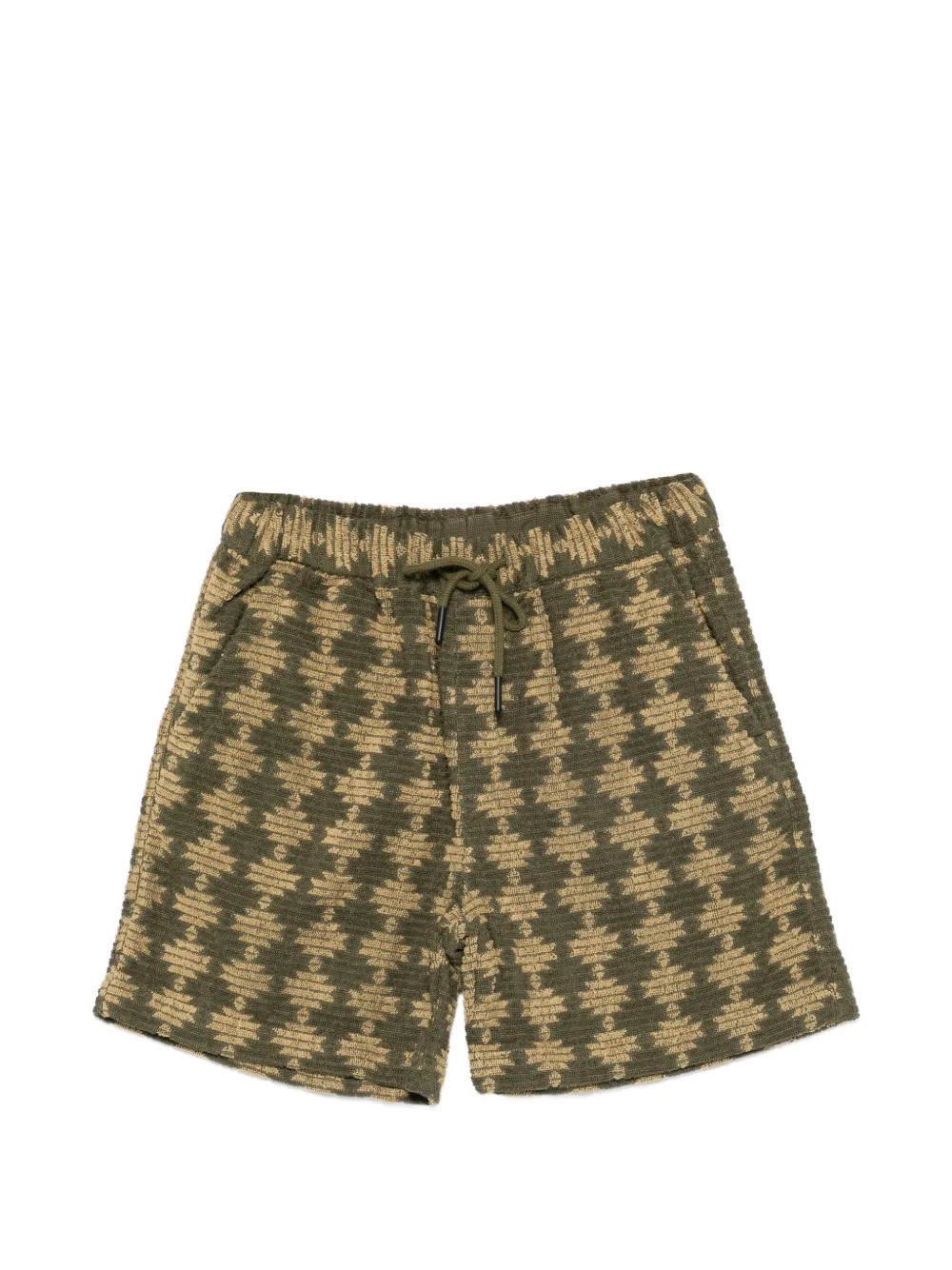 OAS Company Forti Porto jacquard-terry shorts - Verde