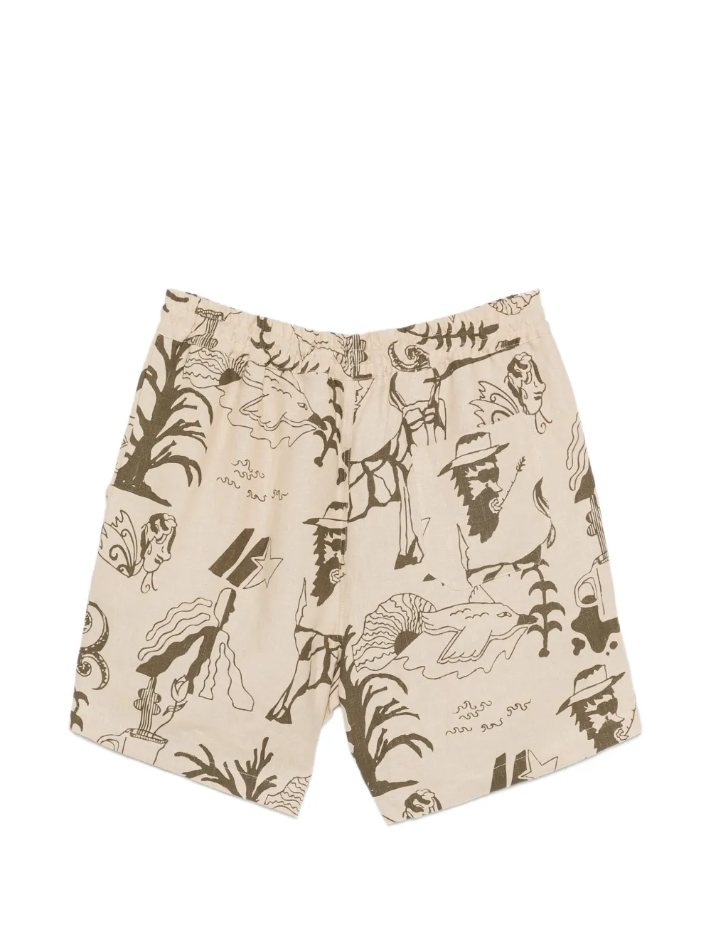 OAS Company Poplan Porto linnen shorts Beige