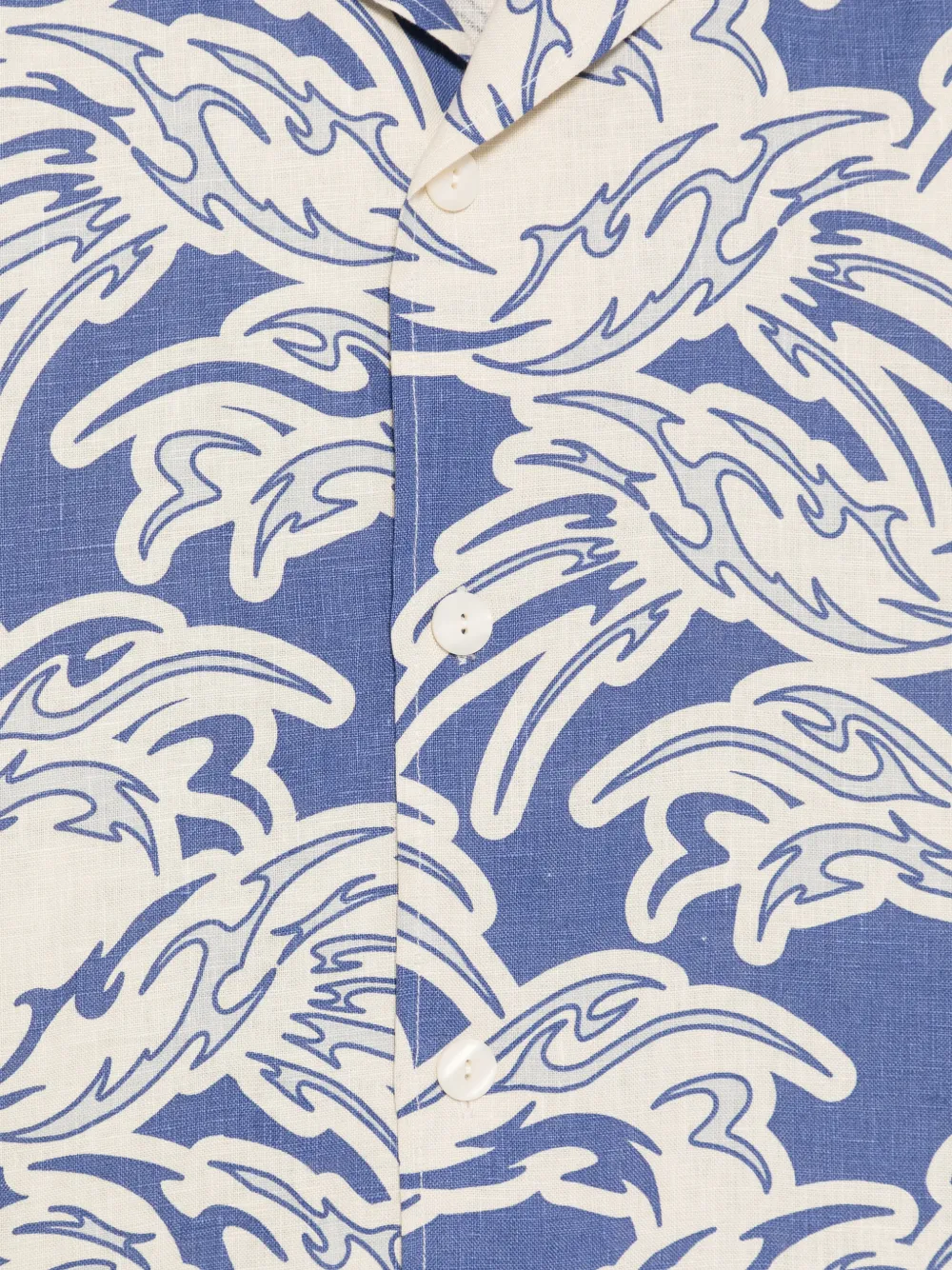 OAS Company Rogue Cuba overhemd met grafische print Blauw
