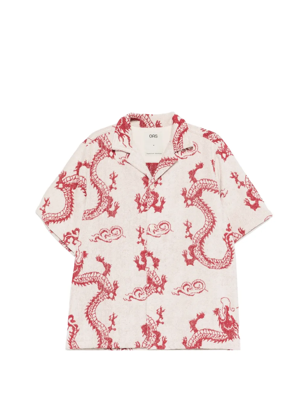 OAS Company Nimbus Cuba dragon-pattern shirt - Toni neutri