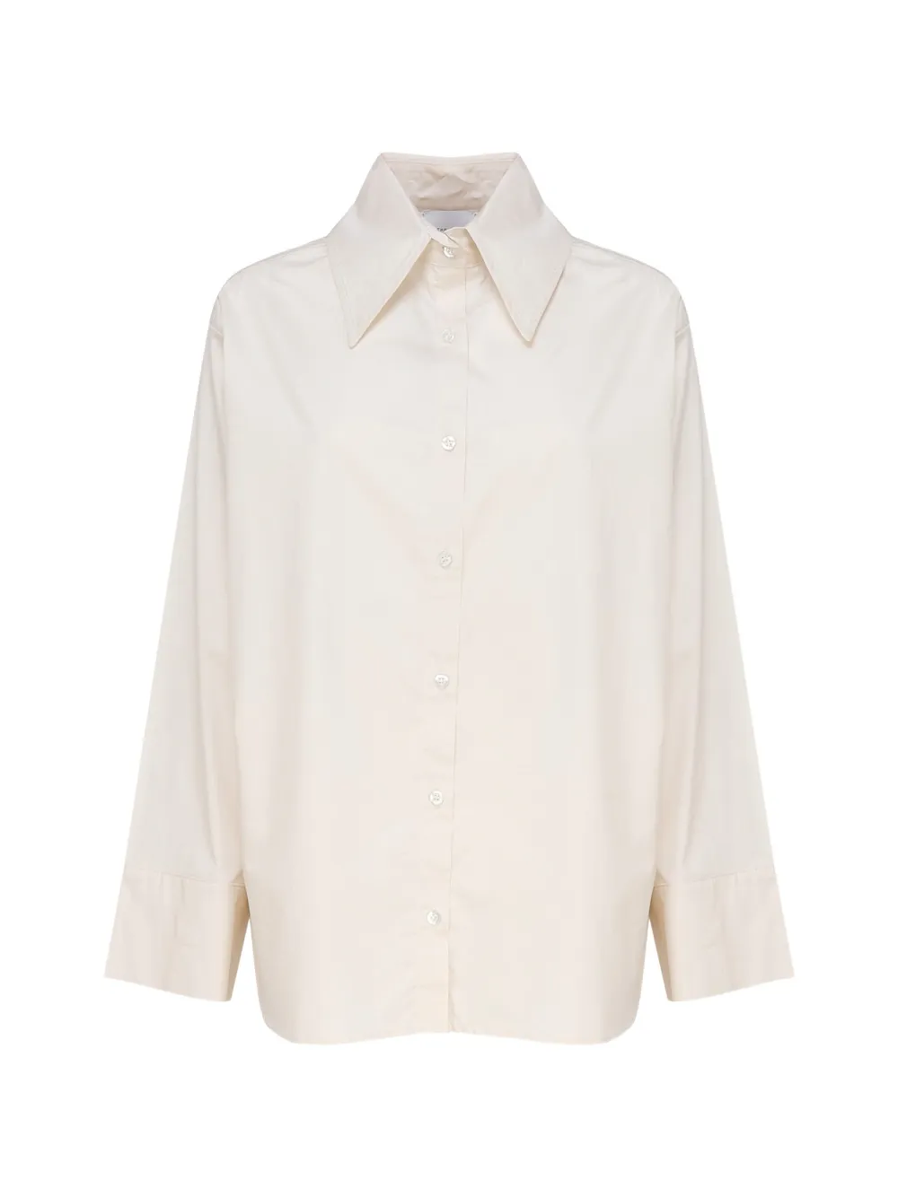 THE ARCHIVIA pointed-collar long-sleeve shirt - Toni neutri
