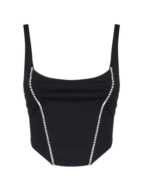 THE ARCHIVIA glitter-embellished corset top