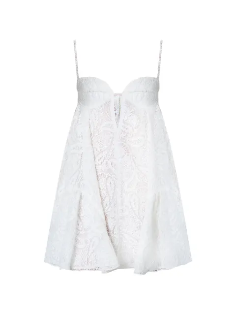 THE ARCHIVIA 코어 레이스 자수 패디드 컵 드레스
