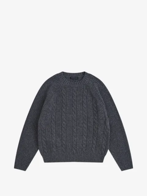 GOSHA RUBCHINSKIY cable-knit flecked sweater
