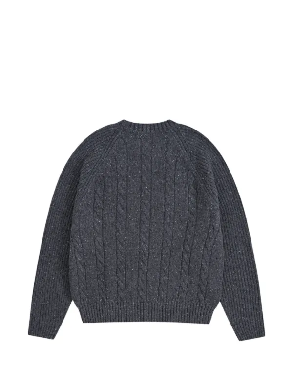 た*ん様 gosha rubchinskiy 16aw セーター GOSHA RUBCHINSKIY cable-knit Flecked Sweater | Grey | FARFETCH