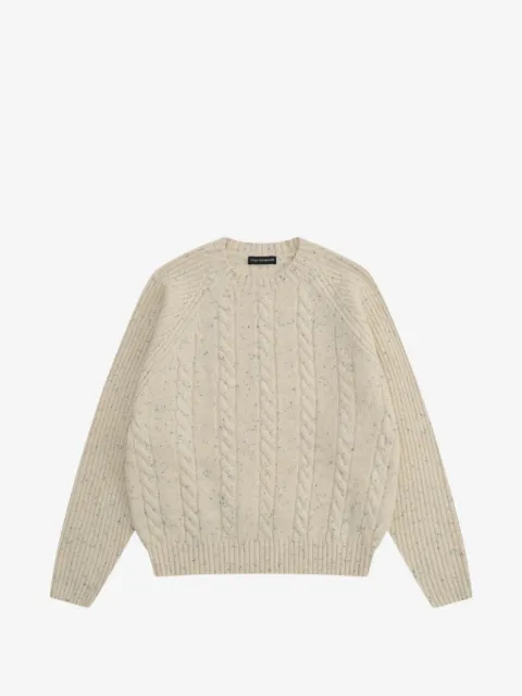 GOSHA RUBCHINSKIY cable-knit flecked sweater