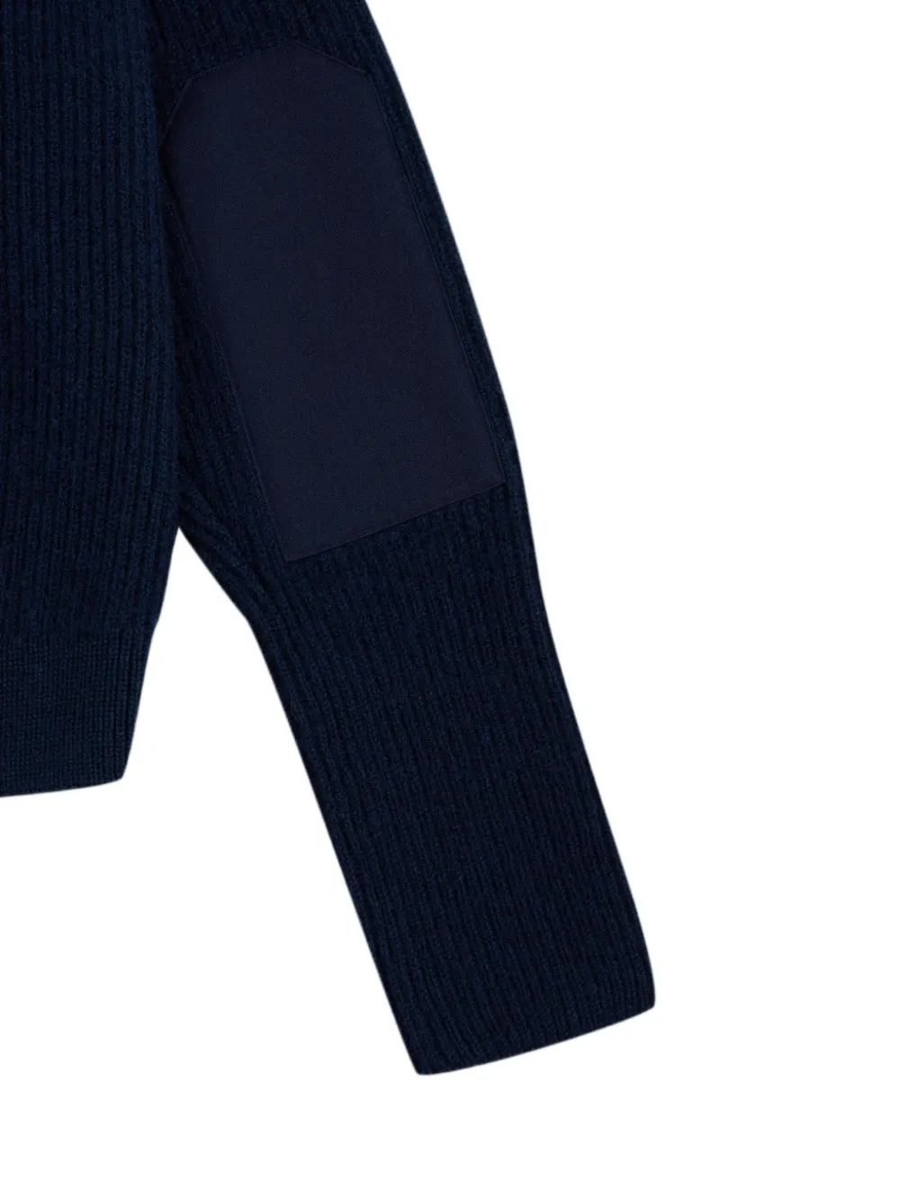 GOSHA RUBCHINSKIY Ribgebreide trui met patch Blauw