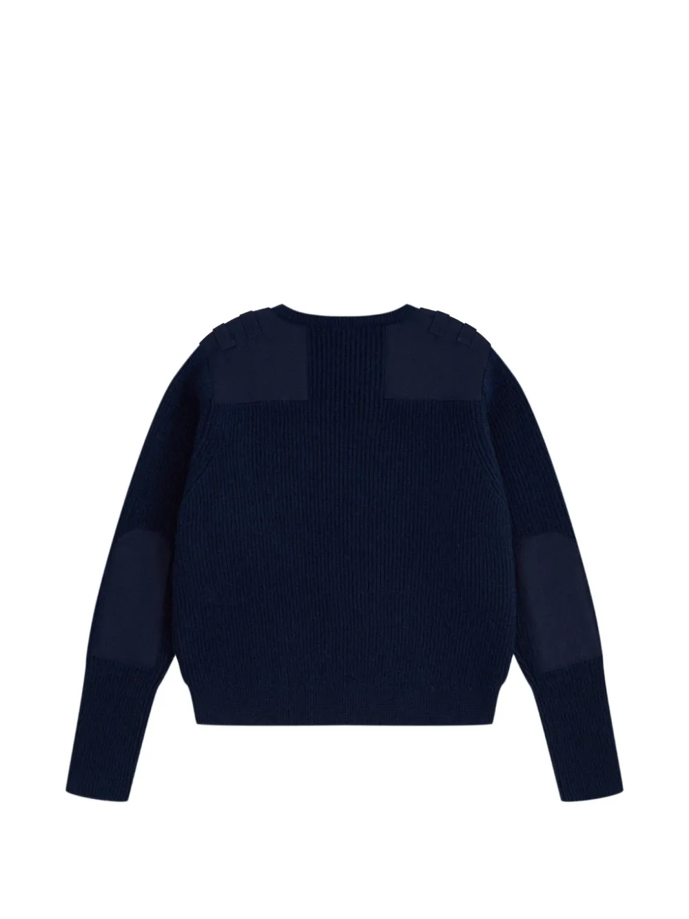 GOSHA RUBCHINSKIY Ribgebreide trui met patch Blauw