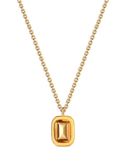 Moonka collier Wave Base à pendentif serti de citrine