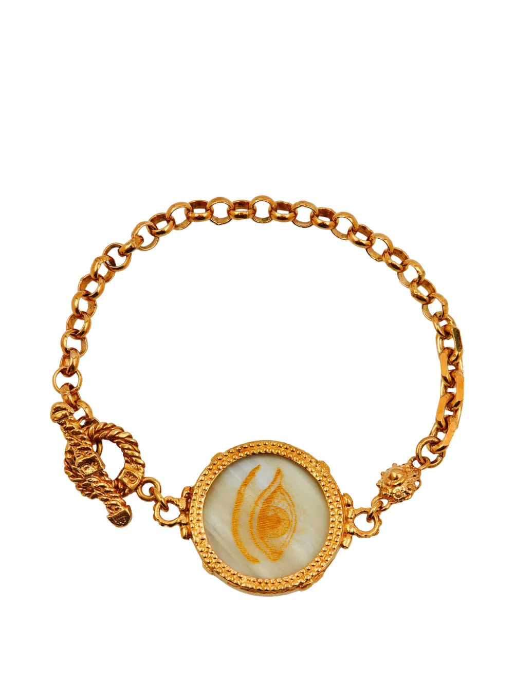 Gem Kingdom engraved horn bracelet - Oro