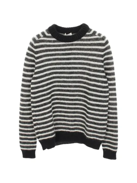 Saint Laurent Pre-Owned Striped crew-neck sweater