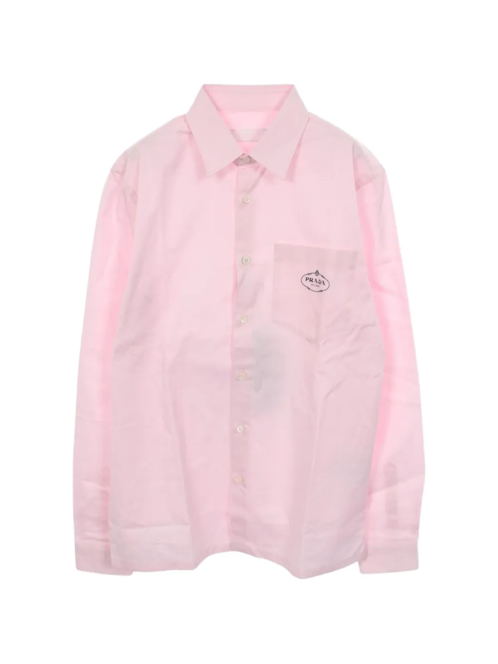 Prada Pre-Owned logo-embroidered pocket shirt - Rosa