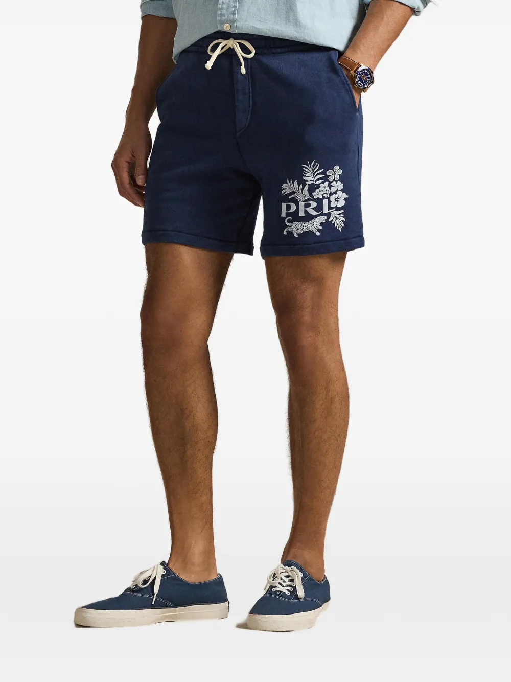 Polo Ralph Lauren graphic-print shorts - Blau