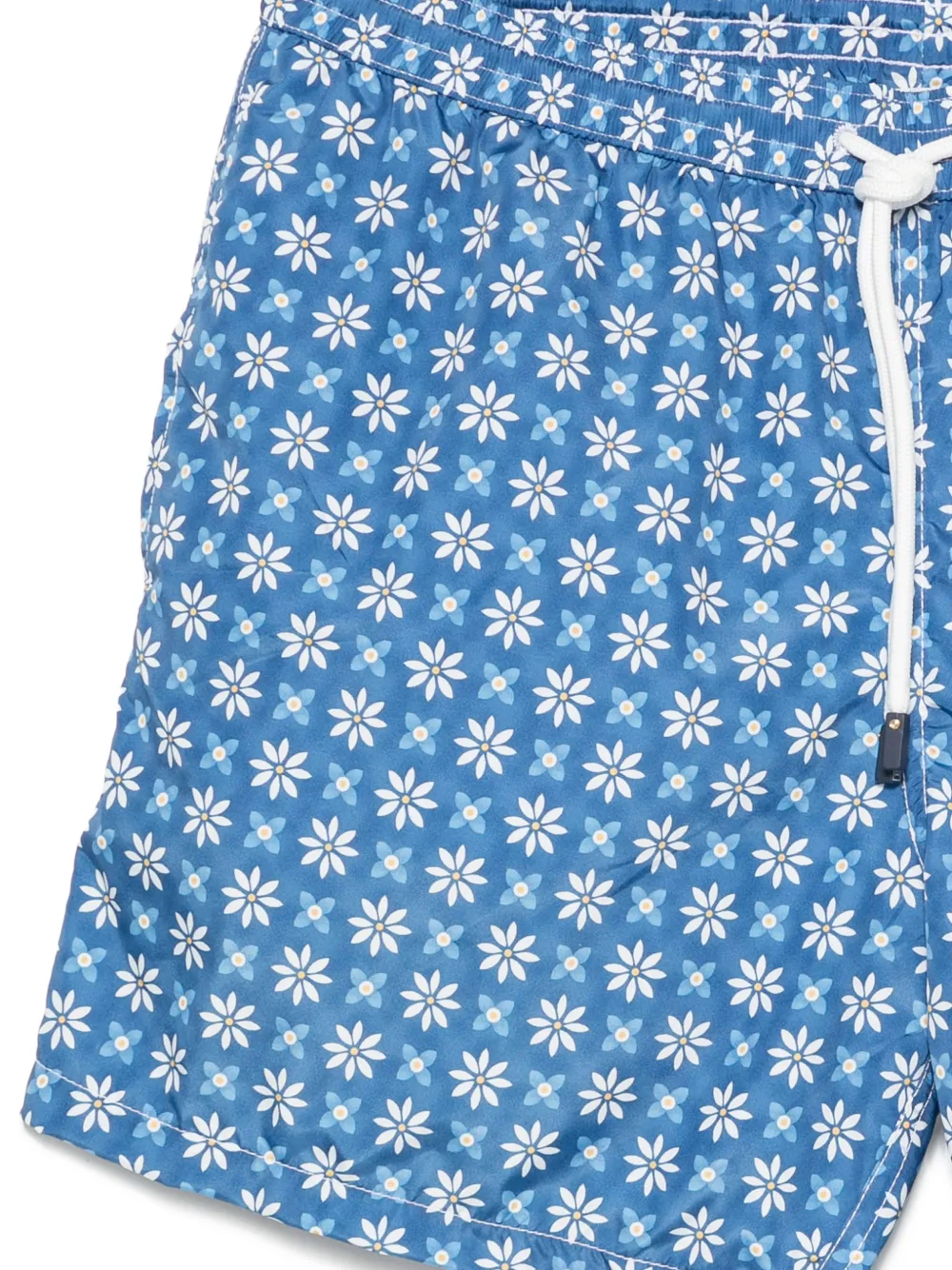 Barba Zwembroek met bloemenprint Blauw
