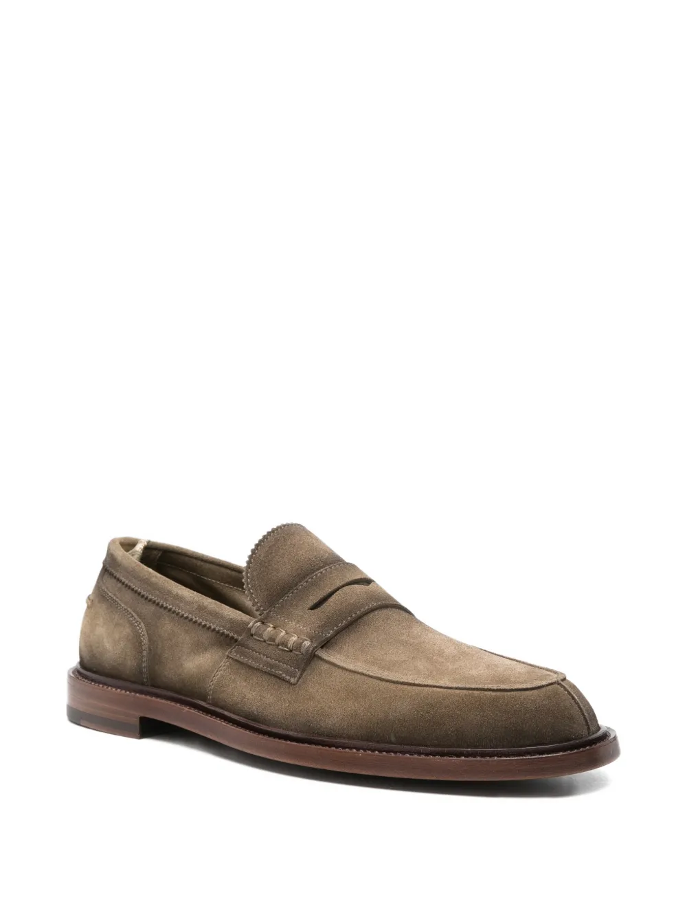 Officine Creative Sax 001 suede loafers Groen