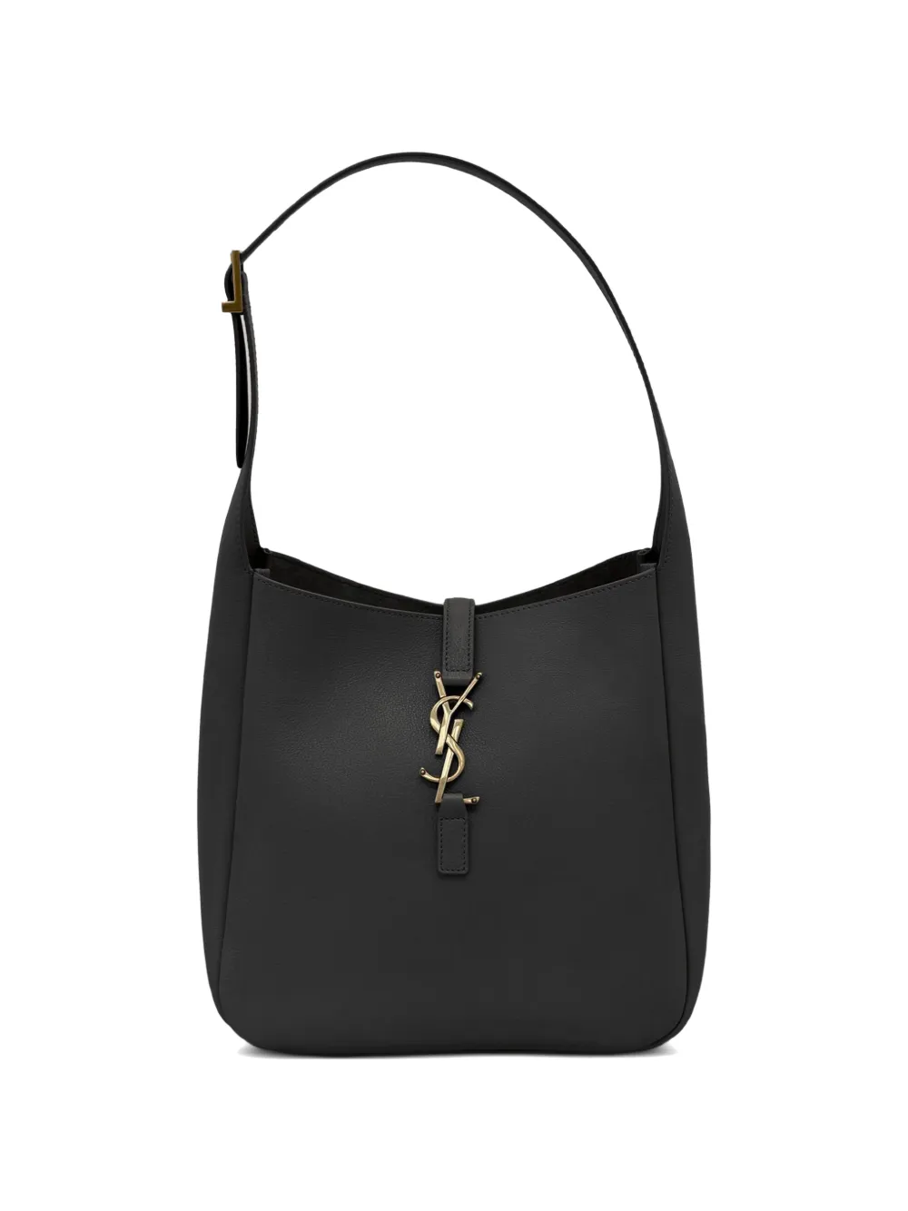 Saint Laurent Le 5 à 7 supple leather tote bag in Grau