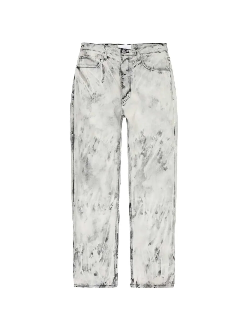 ALEXANDER DIGENOVA bleach-effect straight-leg jeans - Bianco